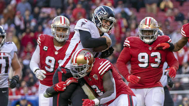 Matt Ryan hit 49ers